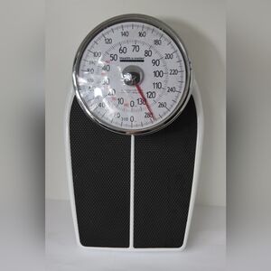 Health o meter Classic Mechanical Bathroom Scale in Black and White
